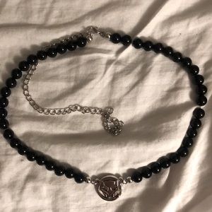 Black panther necklace